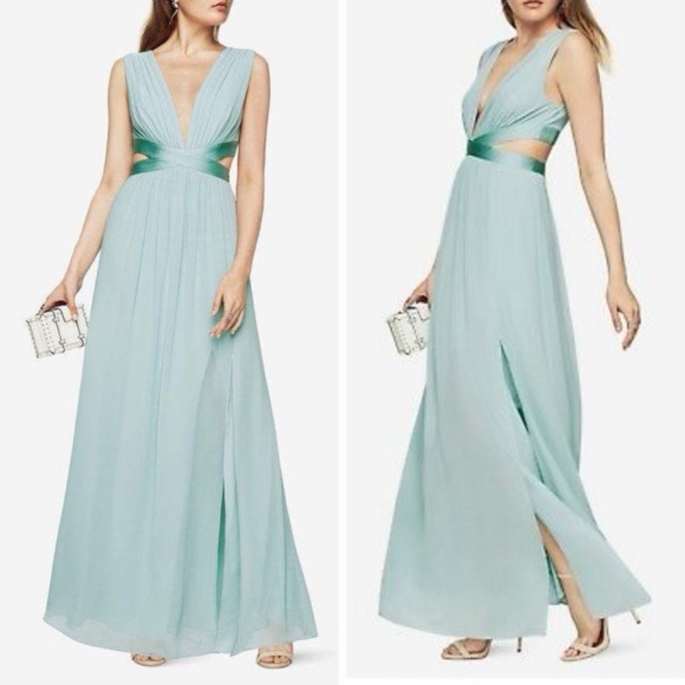 BCBGMaxAzria Julianne Dress, light blue, size 12